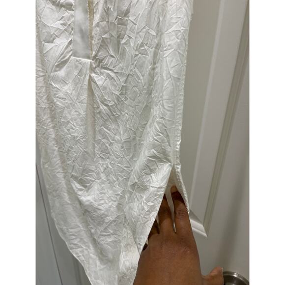 Rag And Bone White Crinkle Fabric Mini Dress SIZE 0 - Picture 9 of 10